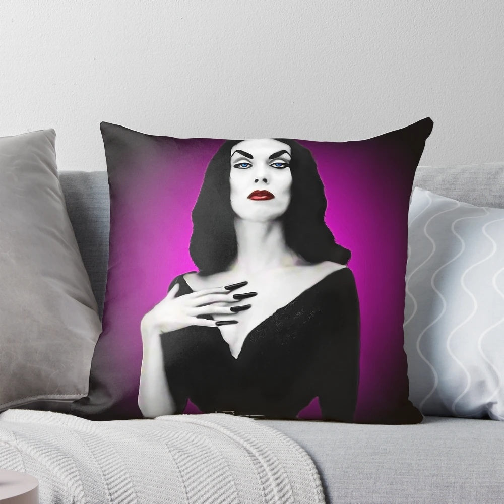 Vampira the Legend Horror Pillow – Creepy Gothic Home Décor