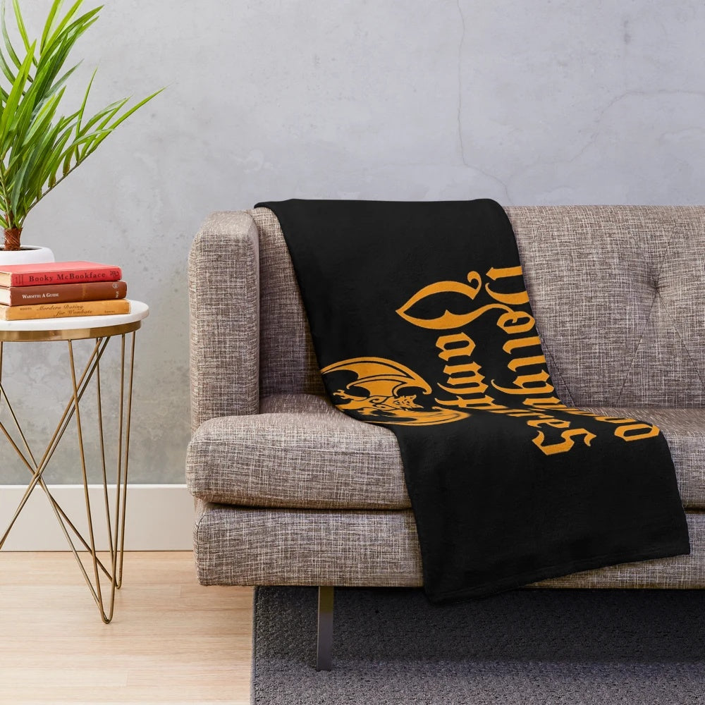 Vampire-Inspired Plush Blanket with Hollywood Vampires Inspired Design