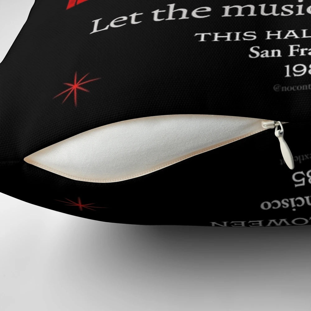 Vampire Lestat concert poster 9 pillow featuring the iconic character from The Vampire Chronicles by Anne Rice