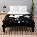 The Lost Boys movie-themed plush blanket featuring vampire and movie imagery
