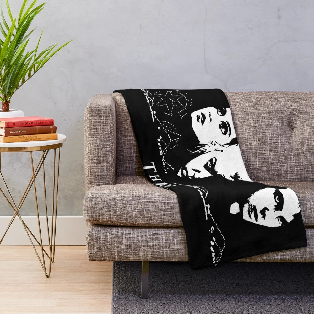 The Lost Boys movie-themed plush blanket featuring vampire and movie imagery