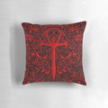 The Masquerade Pillow featuring an ankh and gothic, vampire-inspired design