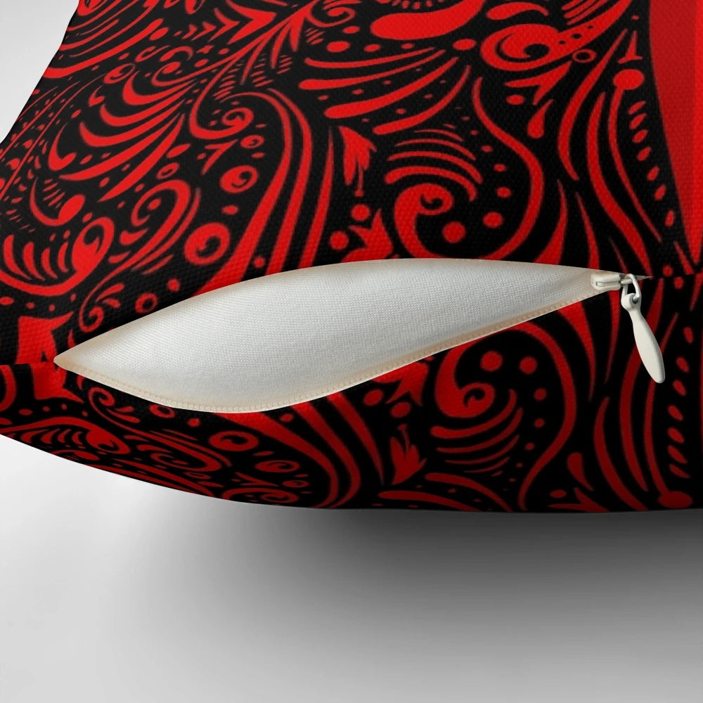The Masquerade Pillow featuring an ankh and gothic, vampire-inspired design