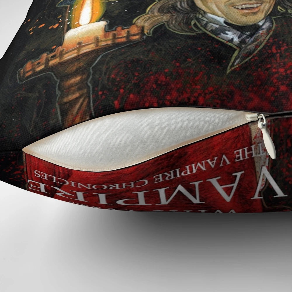 Vampire Tribute Pillow featuring iconic characters from the classic novel and film "Interview with the Vampire