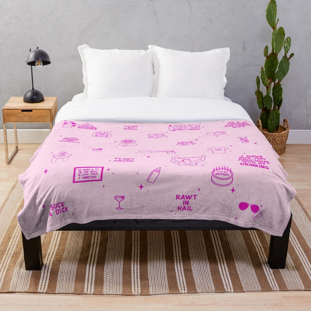 Vanderpump Rules inspired plush blanket