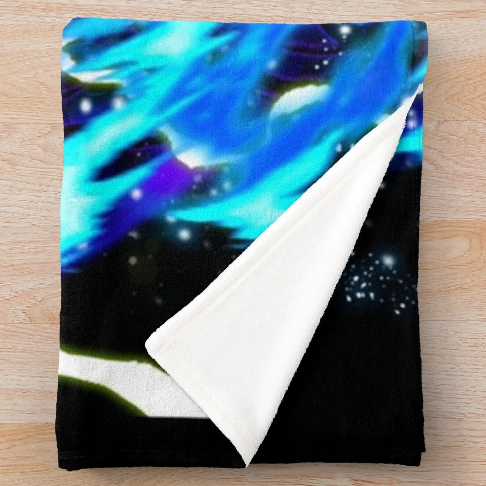 Vegeta Super Saiyan Blue Inspired Plush Blanket