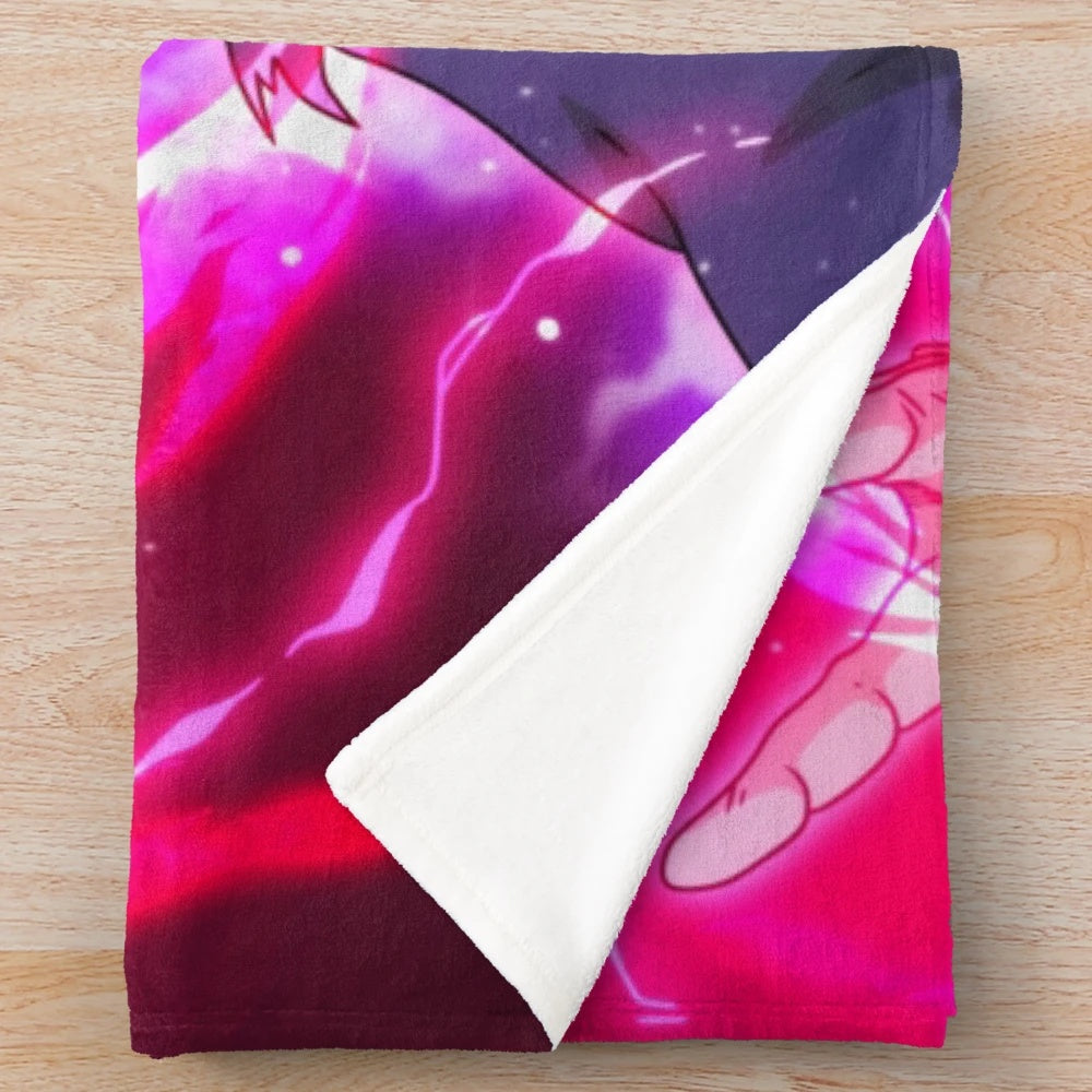 Vegeta Ultra Ego transformation 3D plush blanket