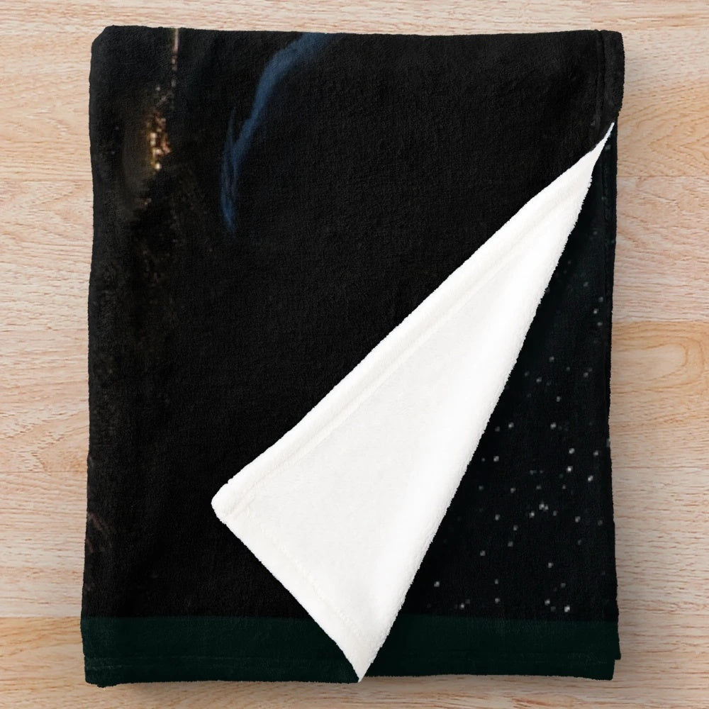 Velaris-inspired plush blanket featuring the Night Court and Prythian elements
