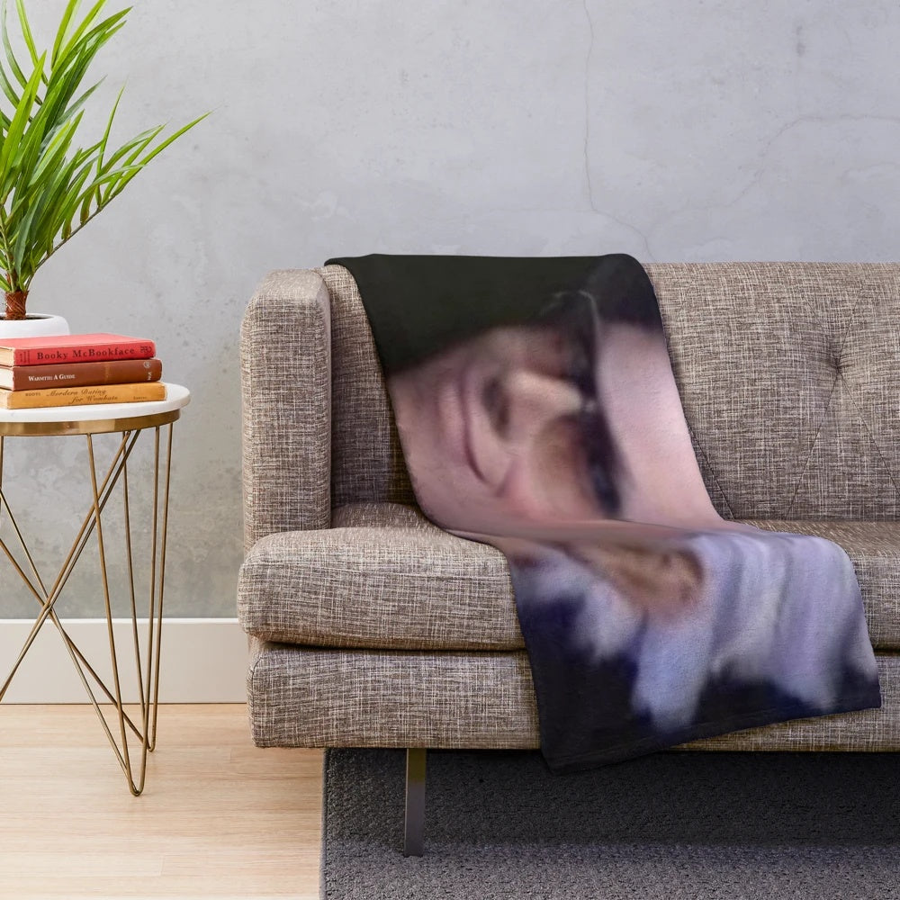 Vergil-inspired plush blanket featuring the character from the Devil May Cry video game series