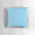 Soft, plain blue pillow in a variety of shades