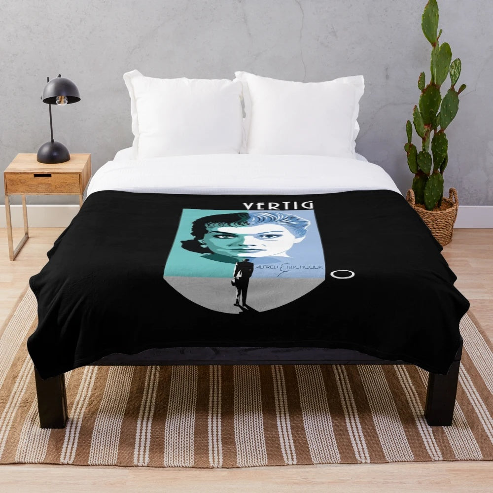Alfred Hitchcock's Vertigo inspired plush blanket