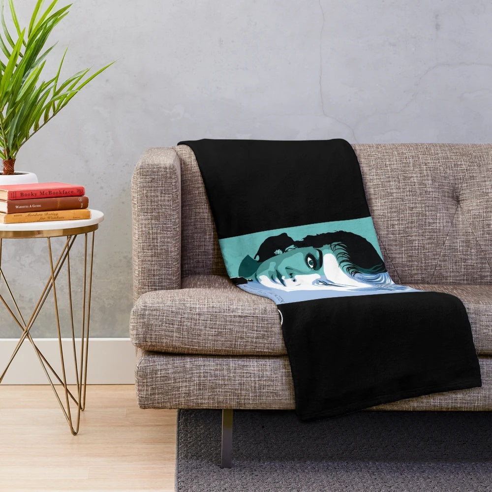 Alfred Hitchcock's Vertigo inspired plush blanket