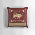Pillow depicting the standard of the 10th Mounted Roman Legion (Legio X Equestris)