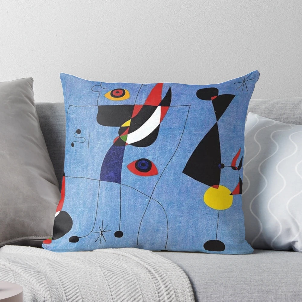 Colorful abstract pattern inspired by the iconic artwork of Spanish artist Joan Miro