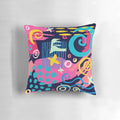 Colorful abstract art pattern decorative throw pillow for modern home decor