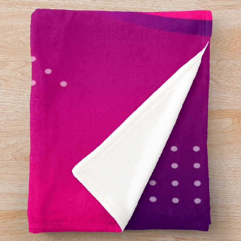 Colorful abstract pattern plush blanket for home decor