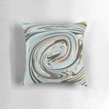 Vibrant abstract gradient pillow with a fluid, dynamic design and vivid hues