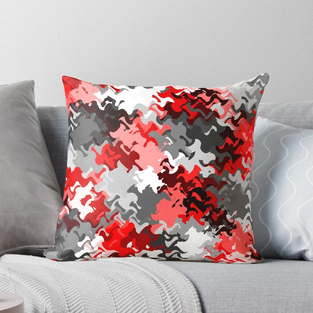 Colorful abstract pattern design decorative throw pillow