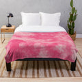 Vibrant abstract patterned plush blanket