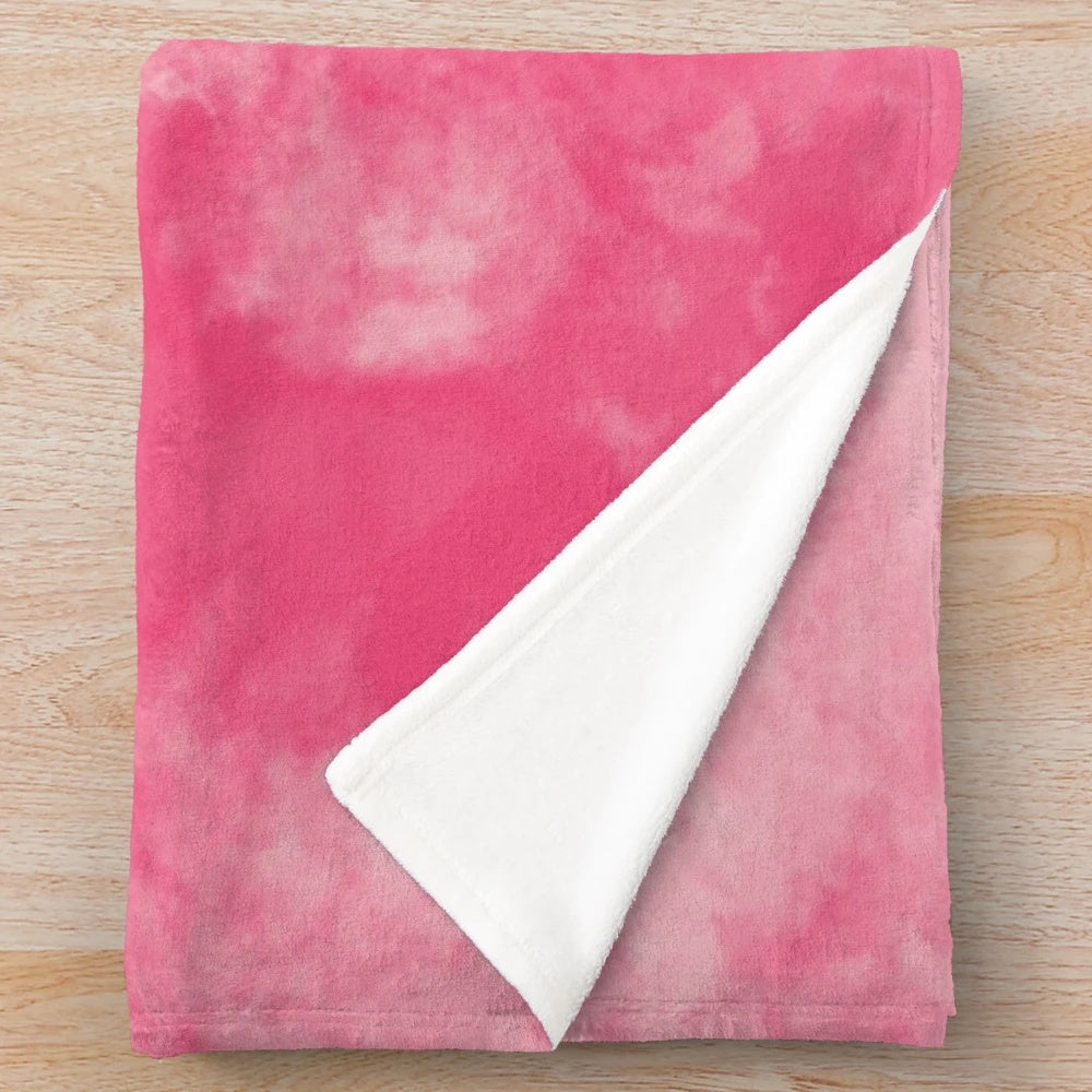 Vibrant abstract patterned plush blanket