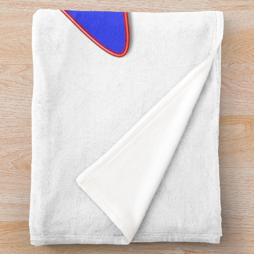 Abstract colorful plush blanket with modern artistic design