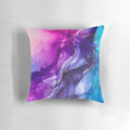 Colorful abstract rainbow pattern throw pillow