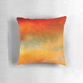 Colorful abstract design throw pillow with vibrant sunset colors