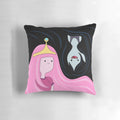 Colorful adventure time themed pillow with Princess Bubblegum and Marceline characters