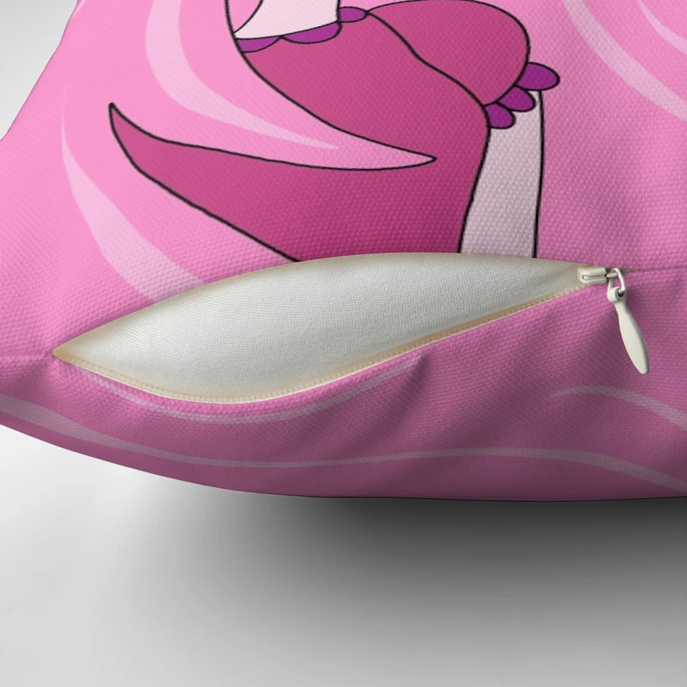Colorful adventure time themed pillow with Princess Bubblegum and Marceline characters