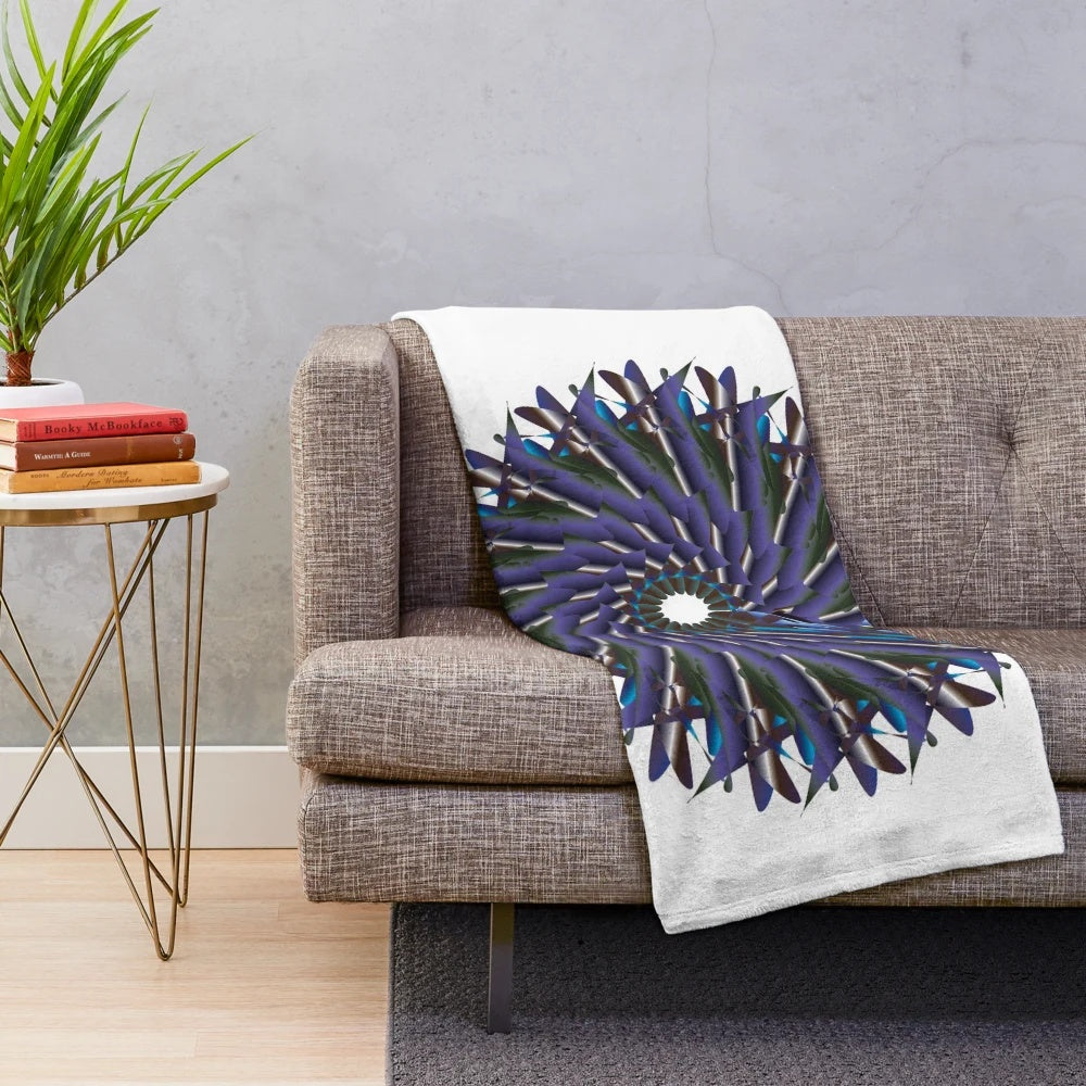 Vibrant and stylish designer's plush blanket