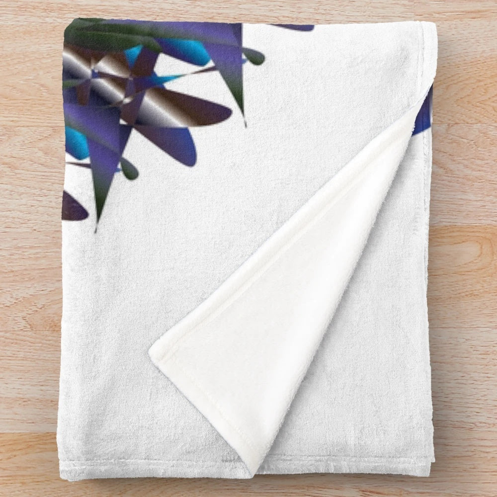 Vibrant and stylish designer's plush blanket