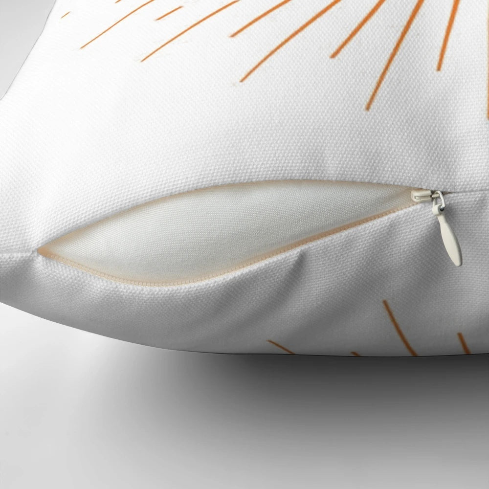 Decorative pillow featuring the classic Aperol spritz cocktail design