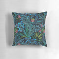 Lush, colorful pillow featuring a seamless pattern of Australian plants and flowers in a watercolor style.