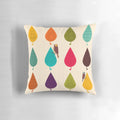 Colorful autumn leaves pattern on a fluffy, soft pillow for nature-inspired home decorating