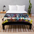 Band Maid Inspired Plush Blanket with Watercolor Art