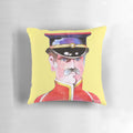 Colorful and psychedelic beatles yellow submarine and sgt pepper themed pillow