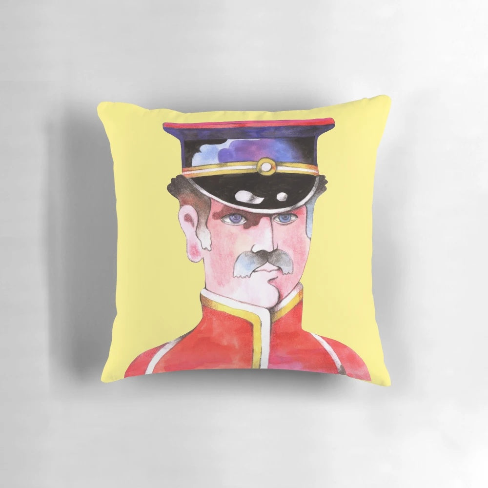 Colorful and psychedelic beatles yellow submarine and sgt pepper themed pillow