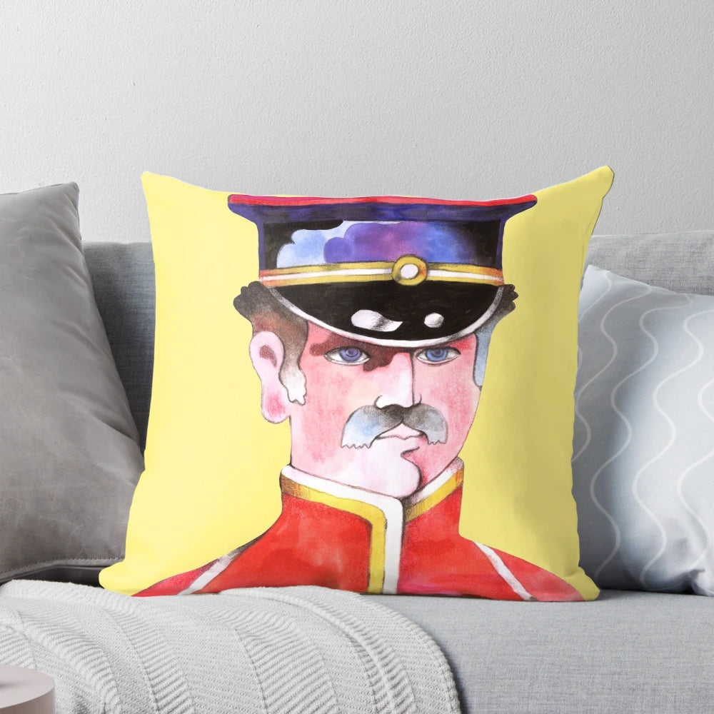 Colorful and psychedelic beatles yellow submarine and sgt pepper themed pillow