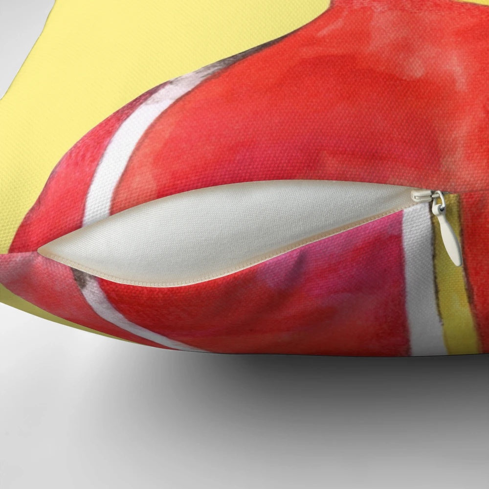 Colorful and psychedelic beatles yellow submarine and sgt pepper themed pillow