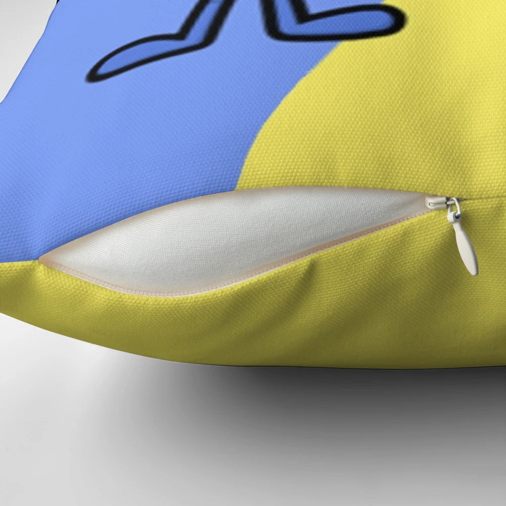 Colorful BFB 4 and BFDI inspired pillow design