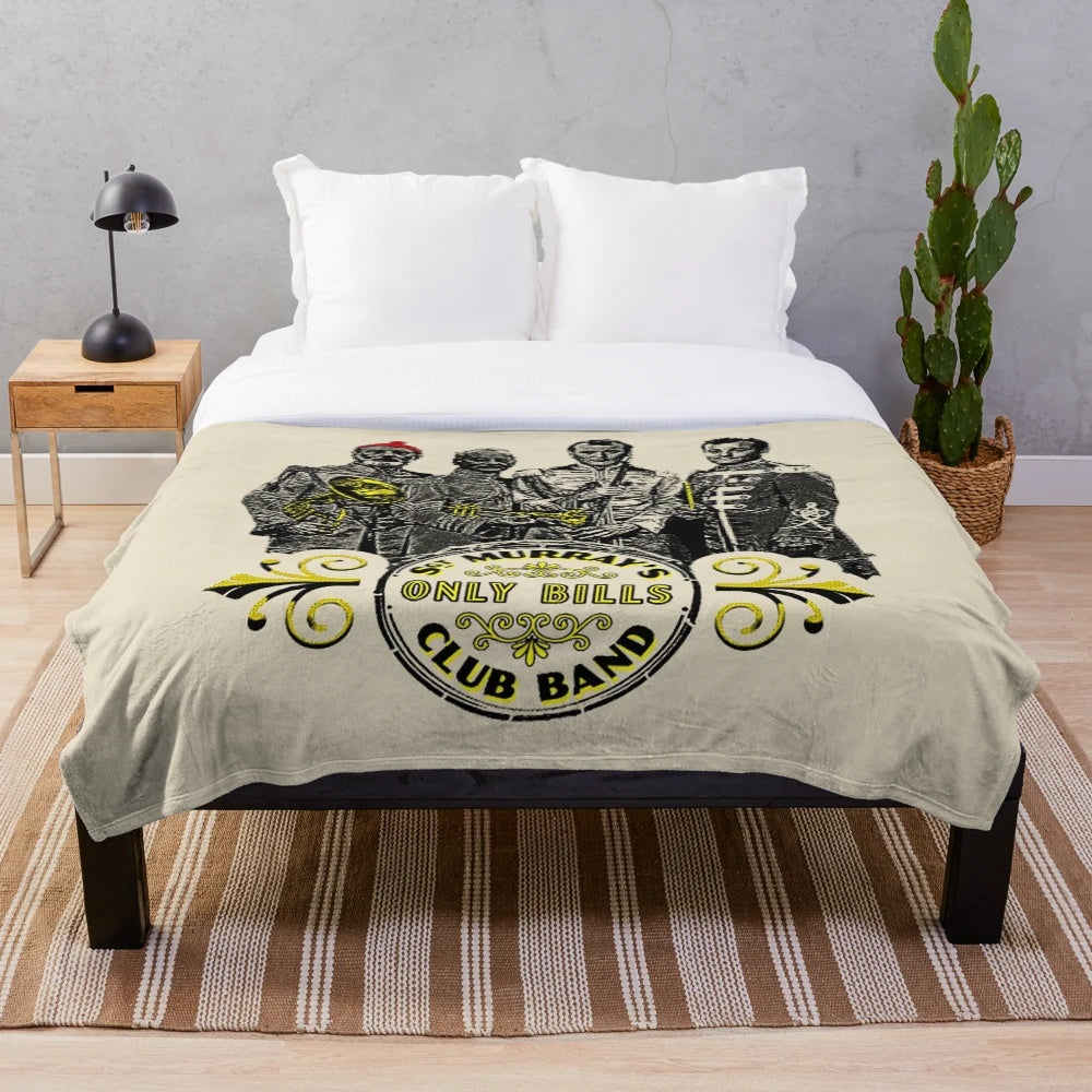 Sgt. Murray's Only Bills Club Band (Bill Murray) Pop Art Plush Blanket