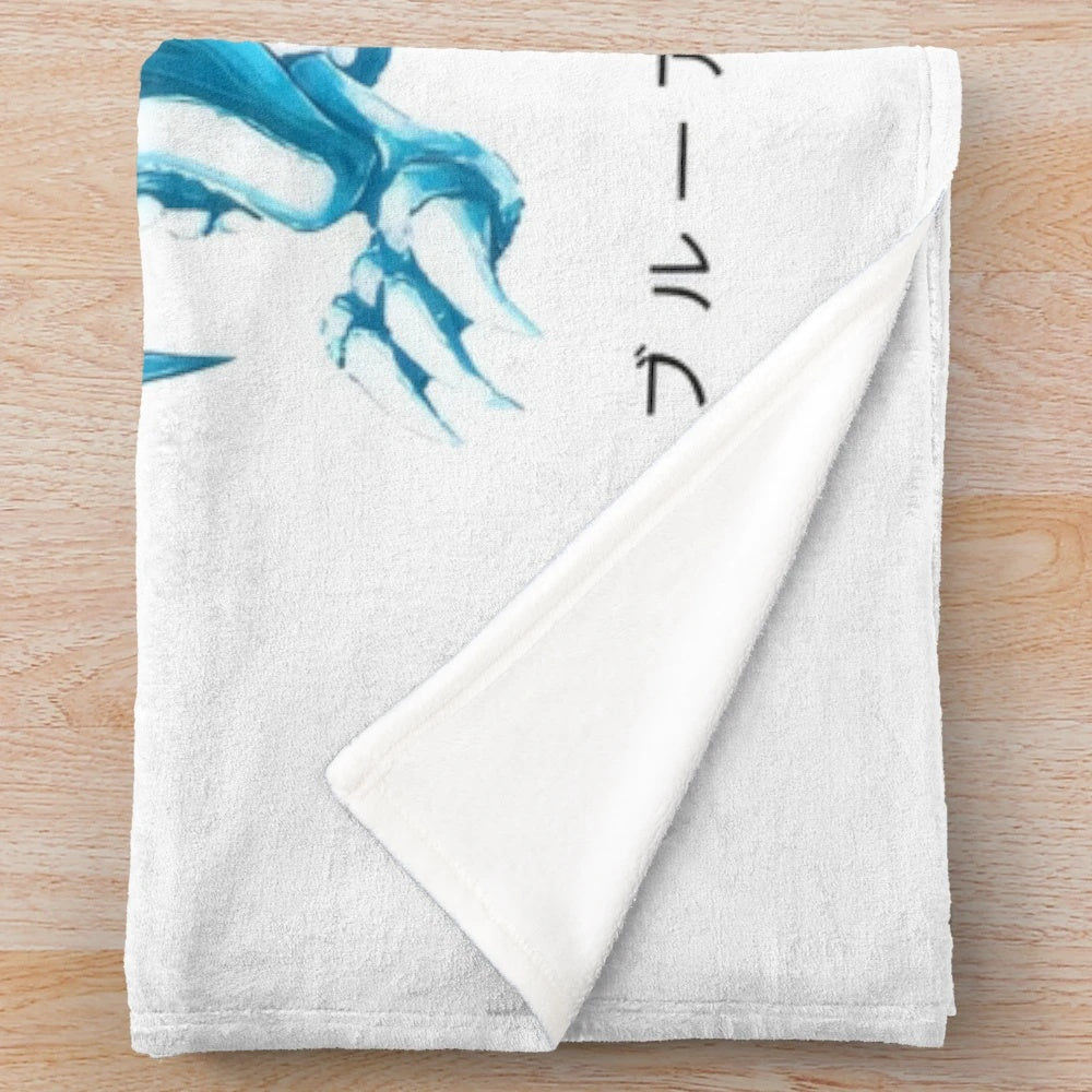 Noah Lyles inspired blue eyes plush blanket
