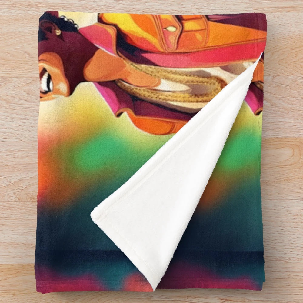 Soft and Cozy Plush Blanket with Vibrant Bruno Mars-Inspired Design