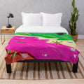 Colorful and imaginative plush blanket with a candy-inspired design