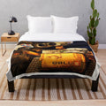 Colorful cartoon animation Wall-E themed plush blanket