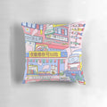 Colorful Pillow featuring a Manekineko or Lucky Cat motif