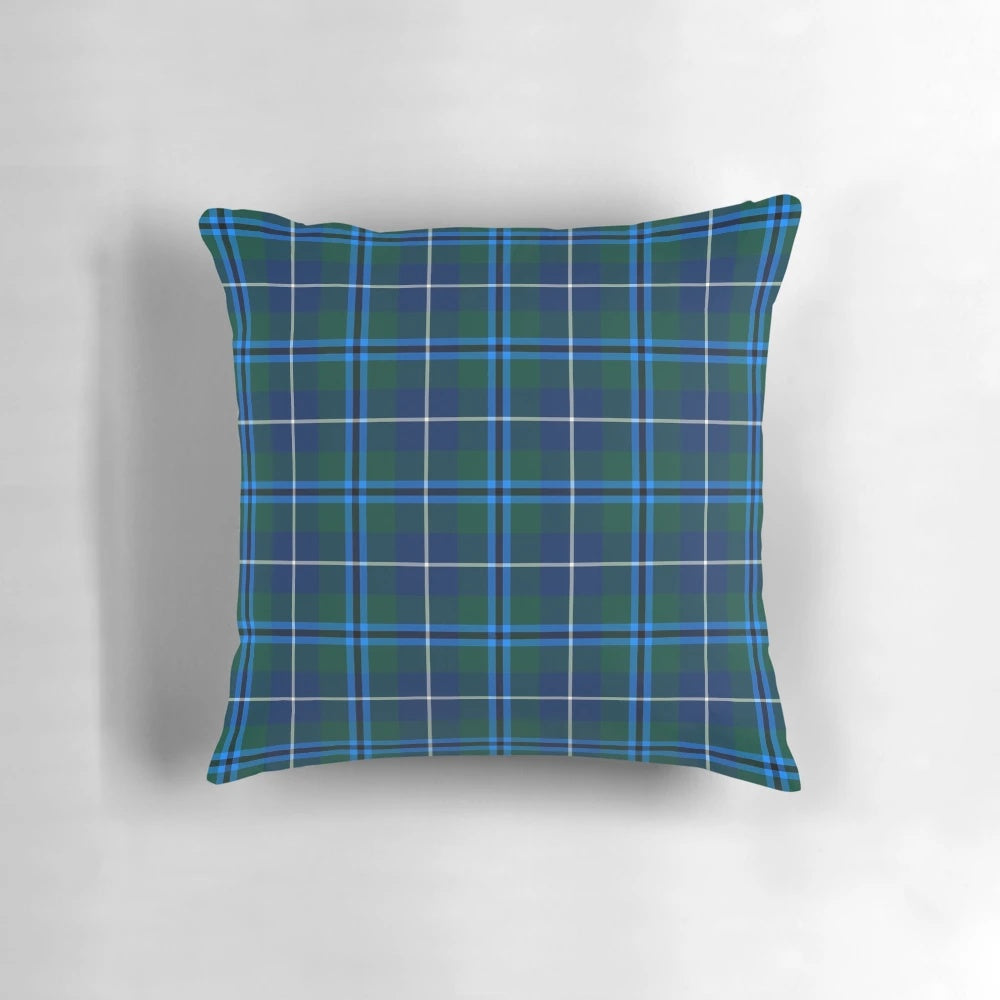 Clan Douglas tartan pattern printed on a plush pillow