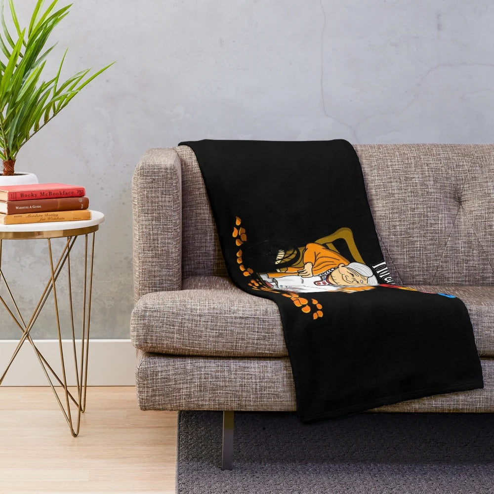 Coco-themed plush blanket with vibrant colors and Mexican cultural elements