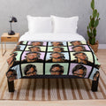Colourful plush blanket inspired by 80s cult movie Big Trouble in Little China