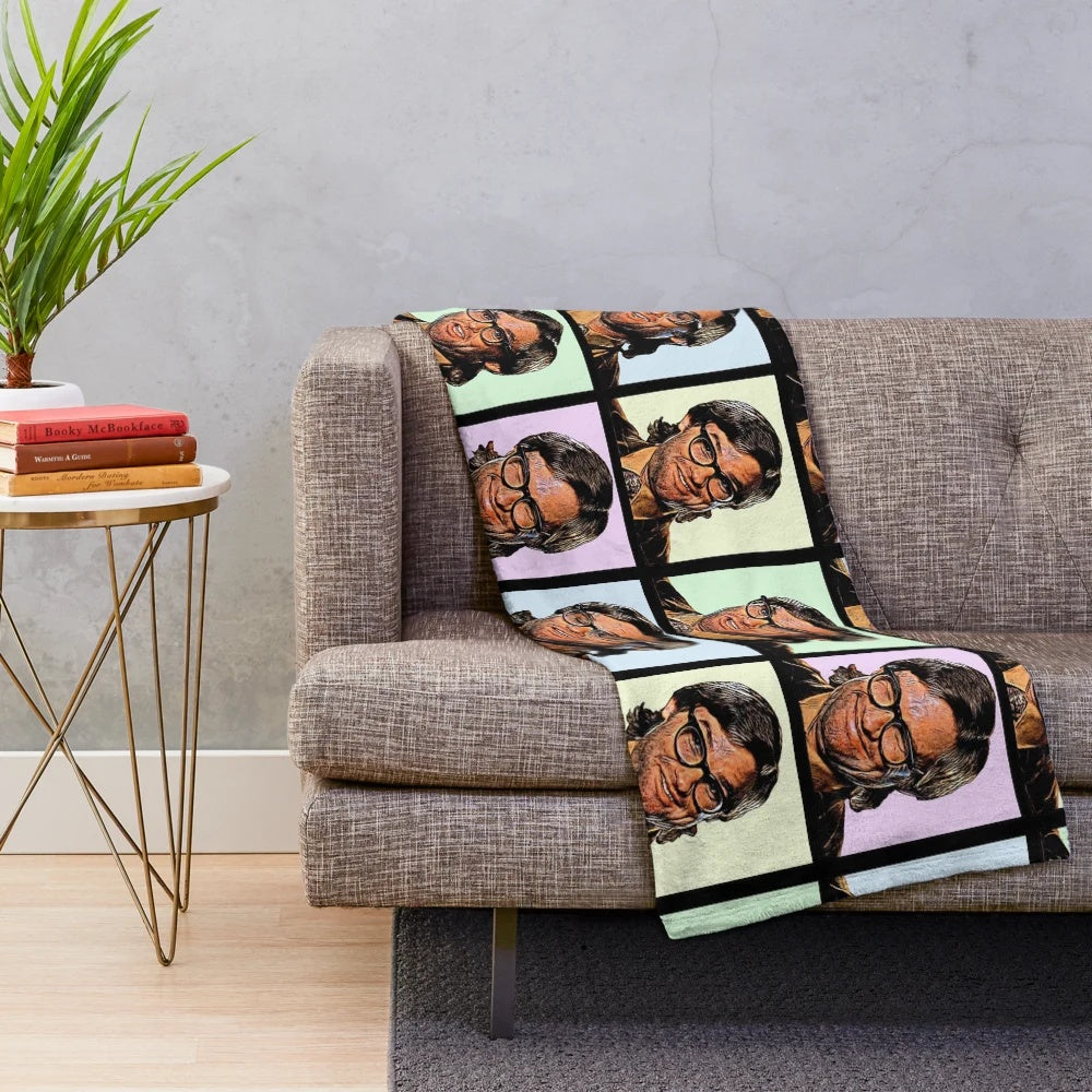 Colourful plush blanket inspired by 80s cult movie Big Trouble in Little China